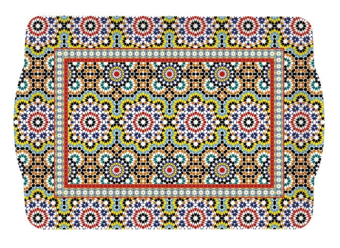 Art Around the World Arabian Tablett m.Griffen 33x22cm