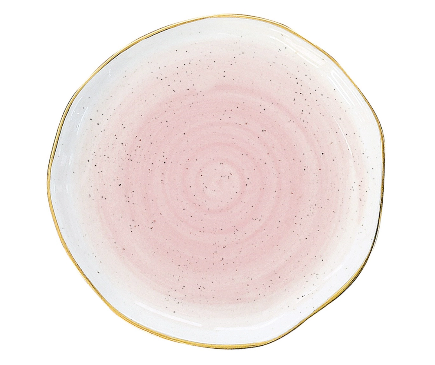 Artesanal Tapas Teller, pink, D10cm