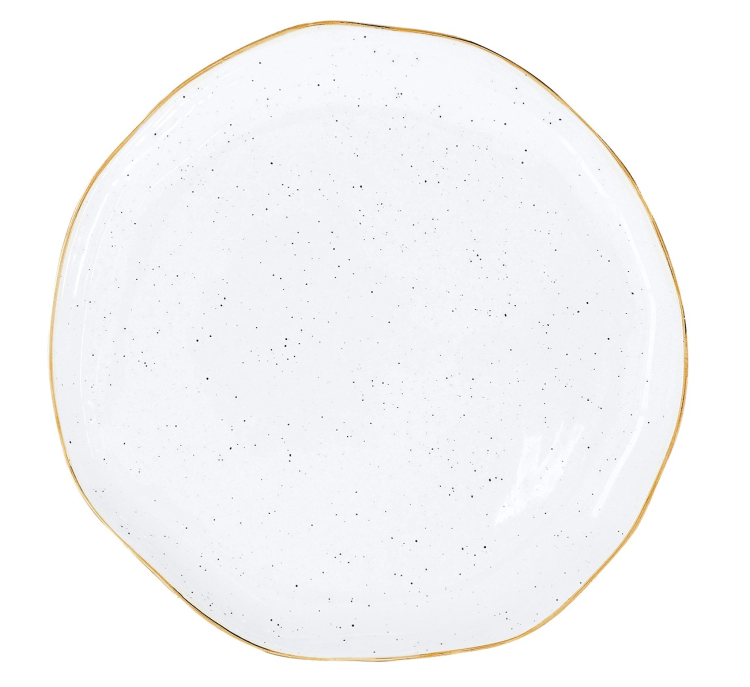 Artesanal Dessertteller, weiss, D19cm