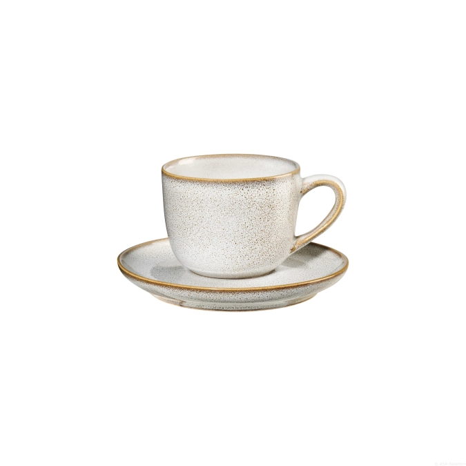 Saisons tasse à espresso avec soucoupe sable 6.7x5.5cm 0.09l