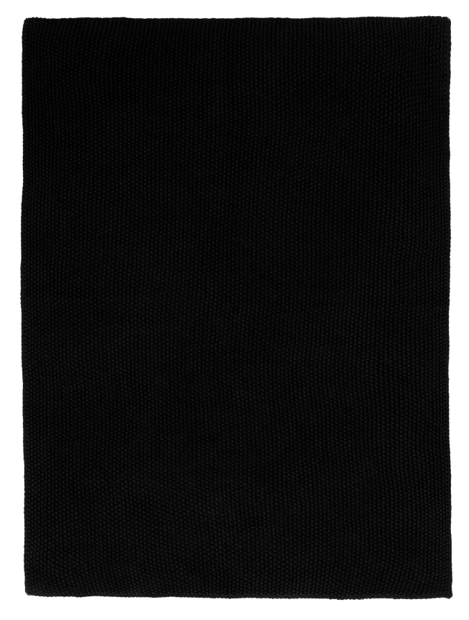 Geschirrtuch gestrickt schwarz 60x40cm 100 % Baumwolle