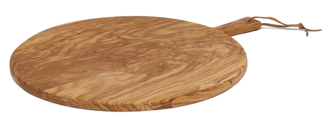 Käse Servierbrett Olivenholz, Ø40cm H:1.7cm
