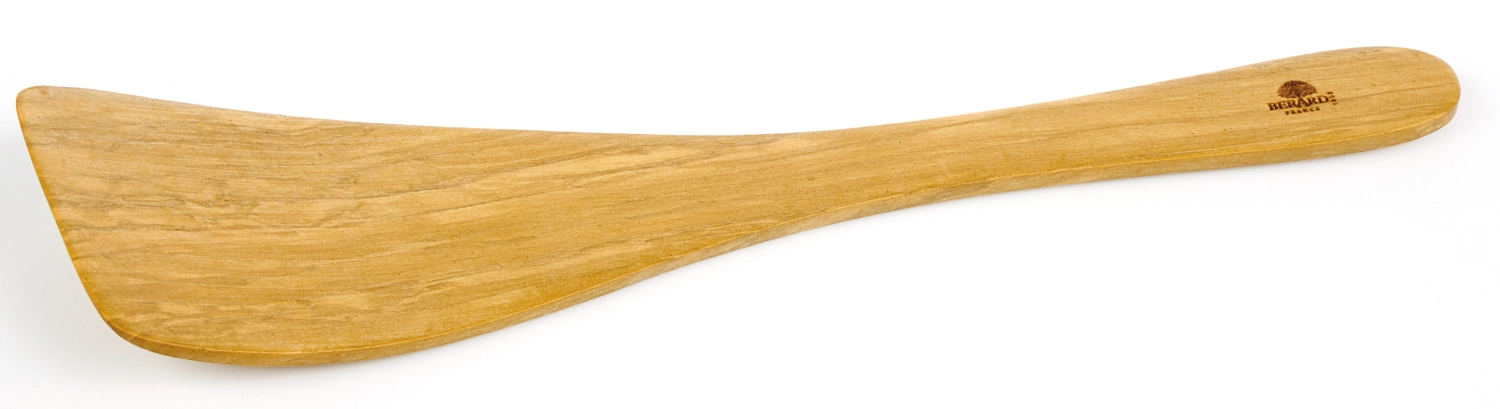 Spatule courbée bois d'olivier structure 30 cm