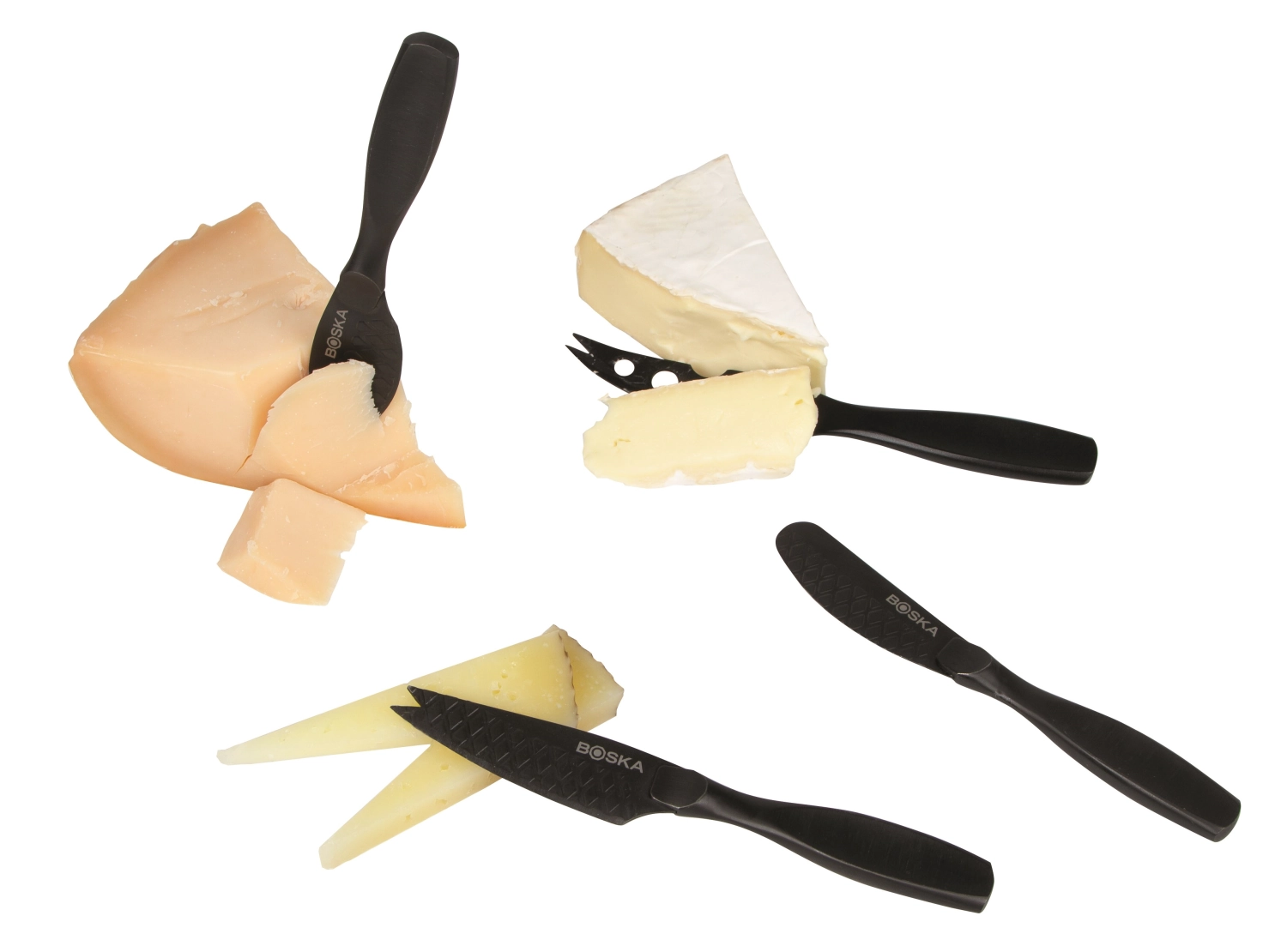 Käsem.-Set Mini Monaco+ Schwarz schwarz Edelstahl 190x190x24