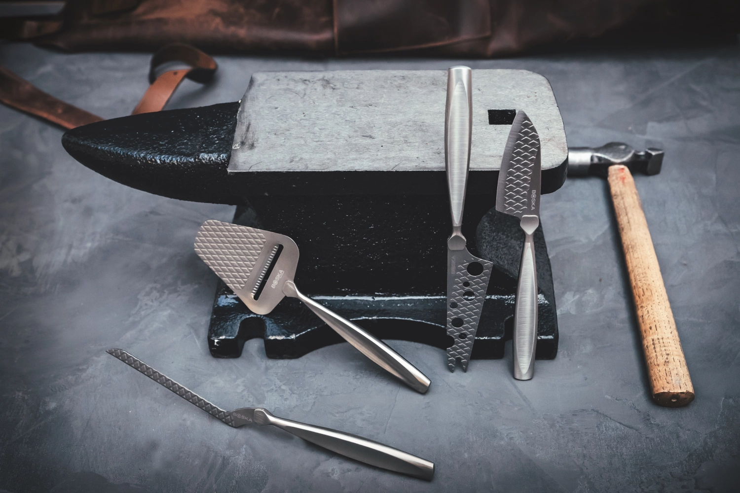 Käsem.-Set Mini Monaco+ Schwarz schwarz Edelstahl 190x190x24