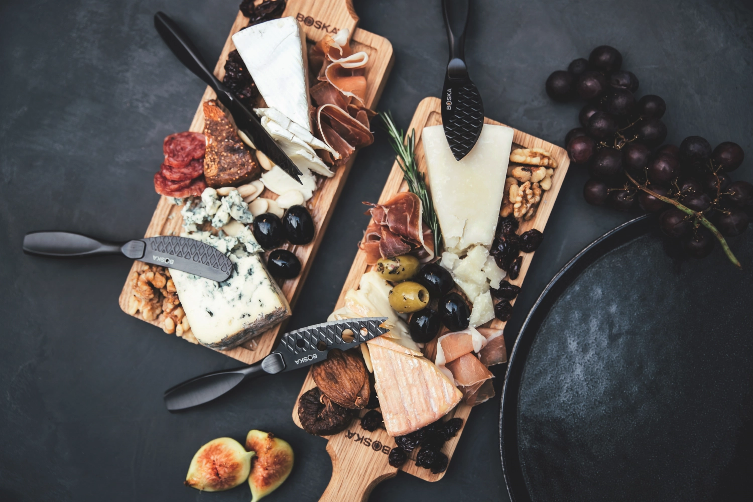 Käsem.-Set Mini Monaco+ Schwarz schwarz Edelstahl 190x190x24