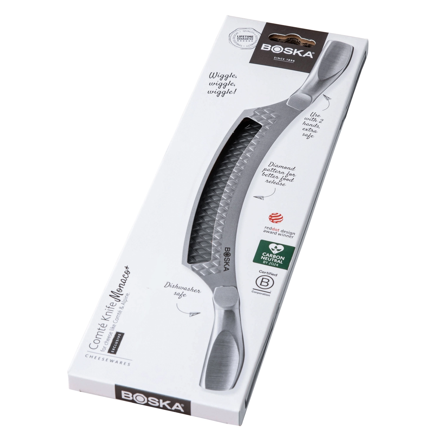 Käsemesser Comté Monaco+ Nr.7 silber Edelstahl 290x80x10mm