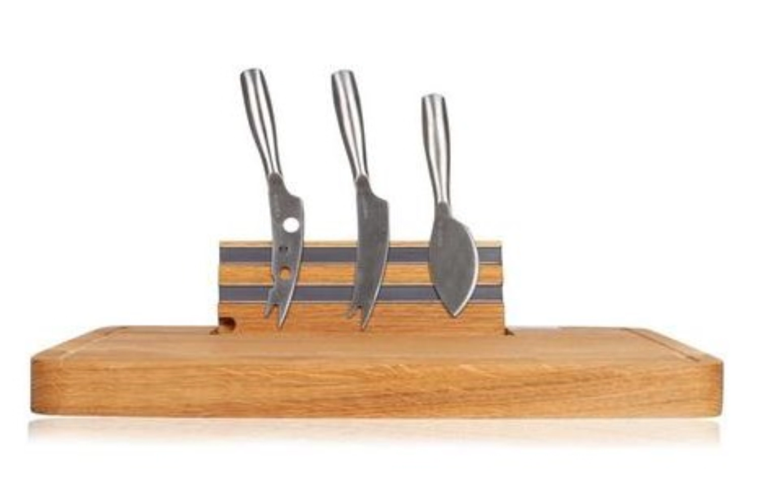 Party Käsebrett braun Edelst. Europäische Eiche 354x264x45