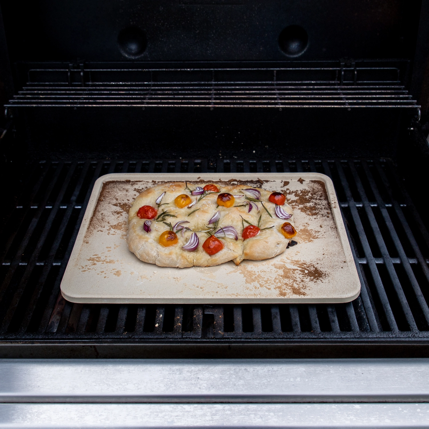 Pizzastein rechteckig Kordorit 32x40cm