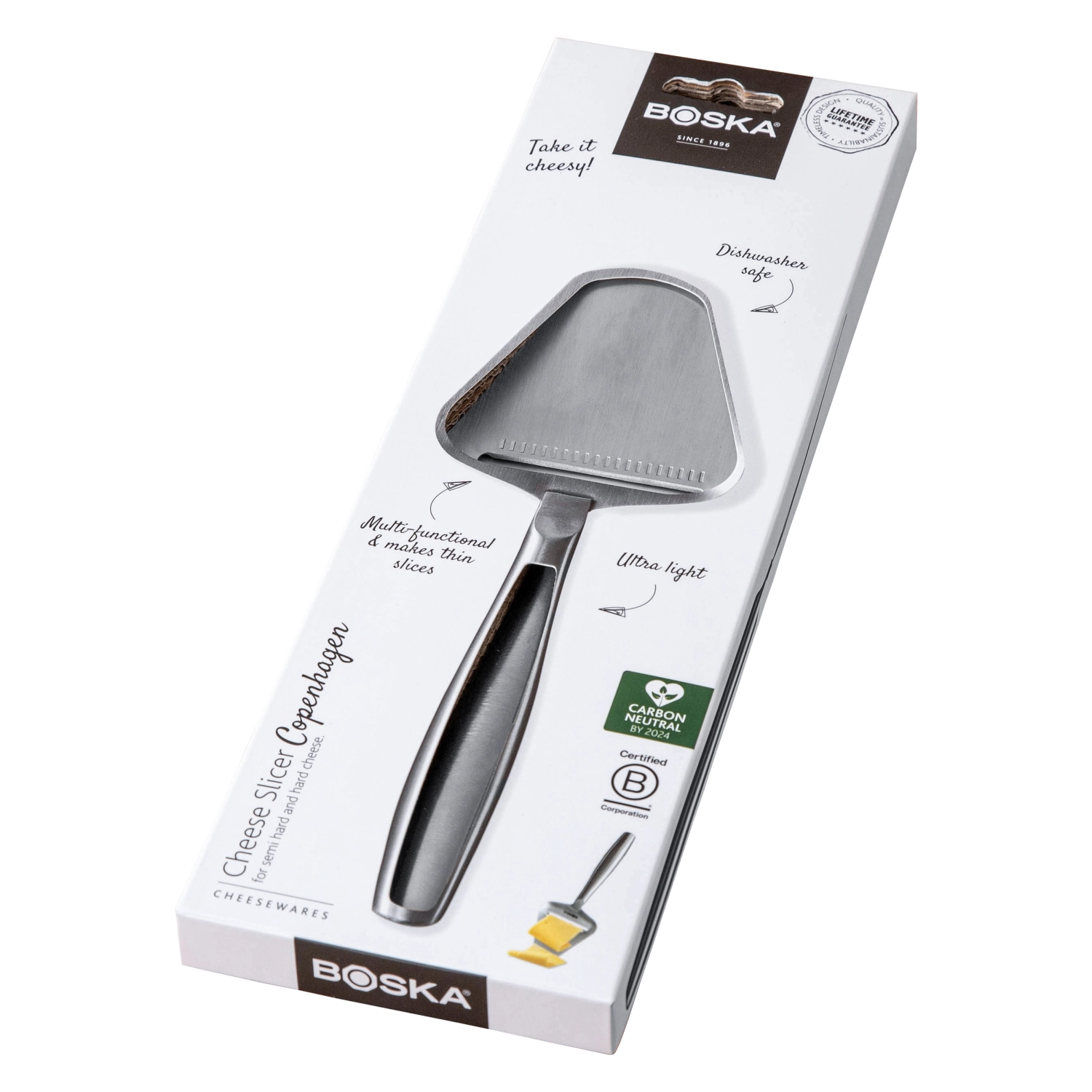 Käsehobel Copenhagen silber Edelstahl 290x80x20mm