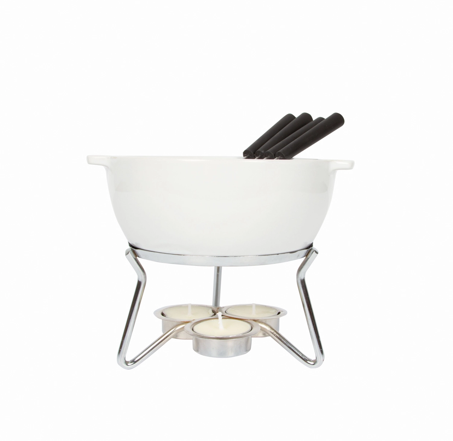 Käsefondue-Set Party Keramik Edelstahl Kunststoff, 750ml