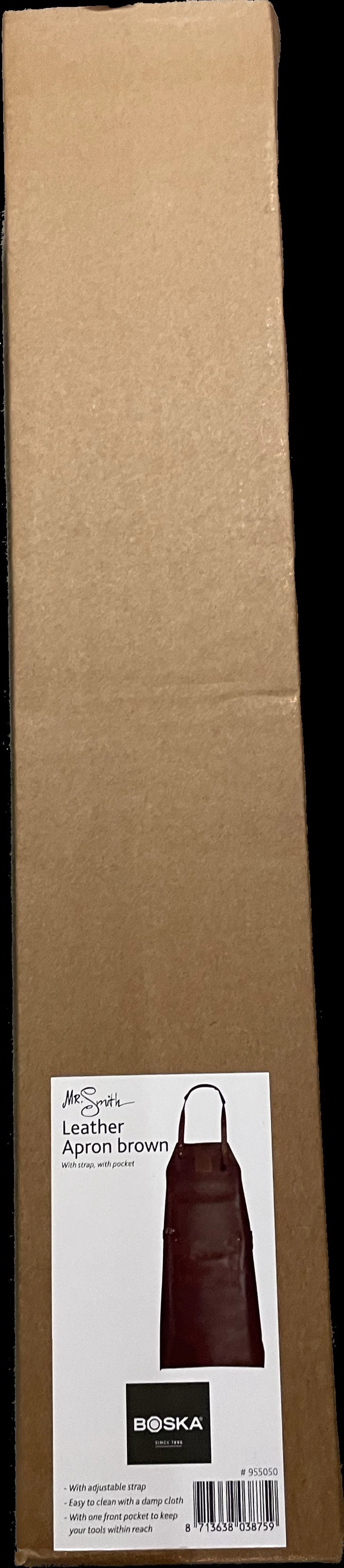 Mr. smith tablier de cuisine marron pocket