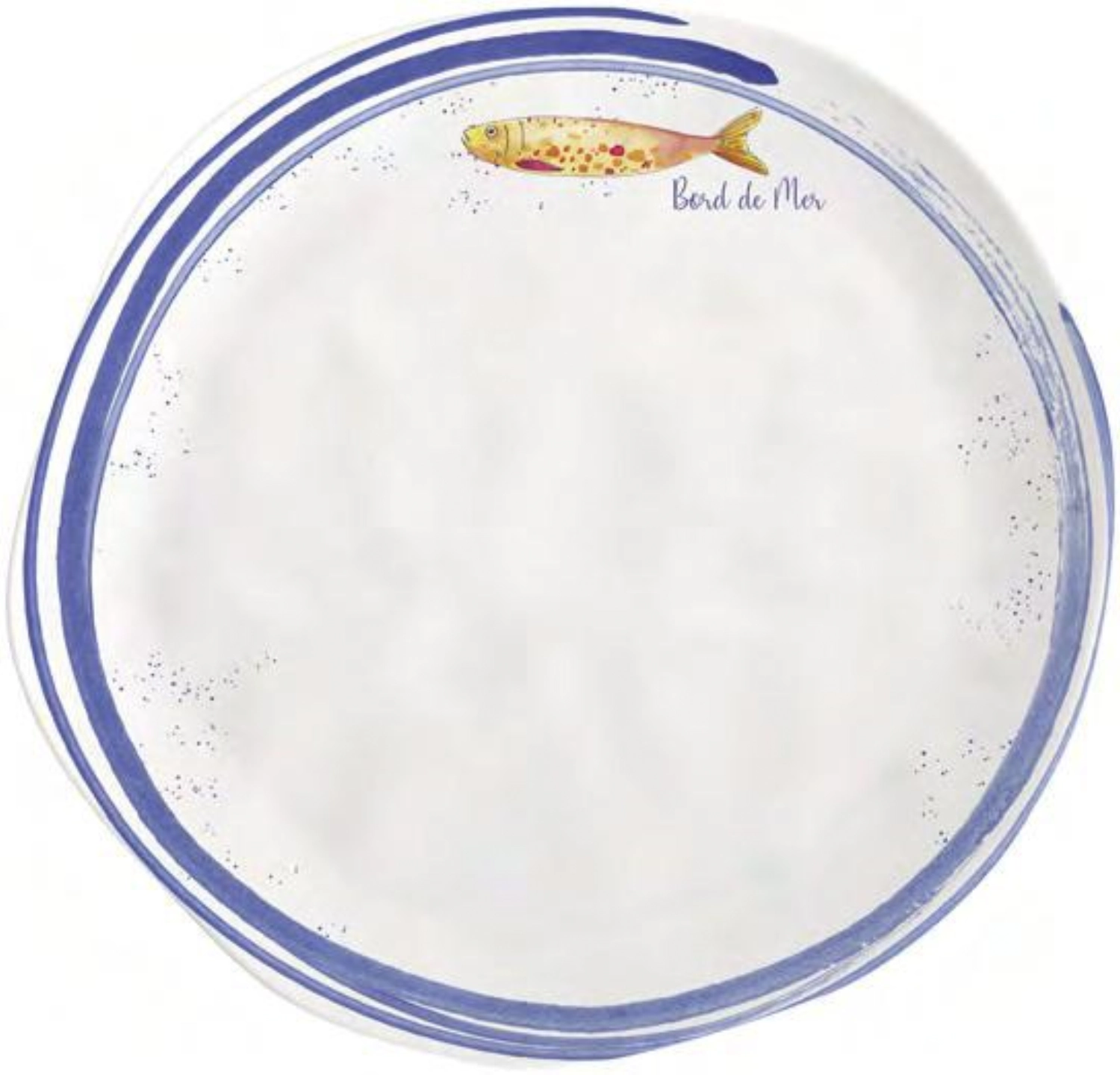 Bord de mer assiette plate, d26cm