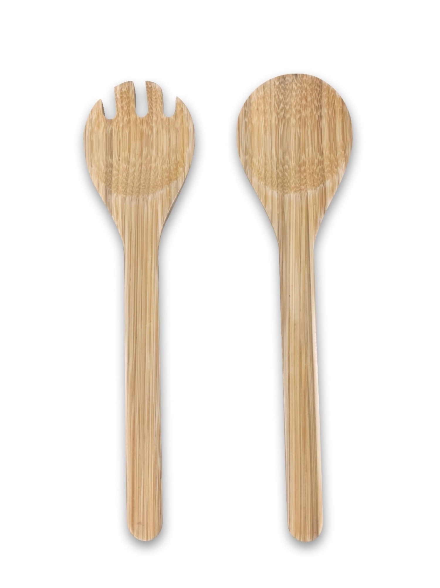 Bambus Salatbesteck natur