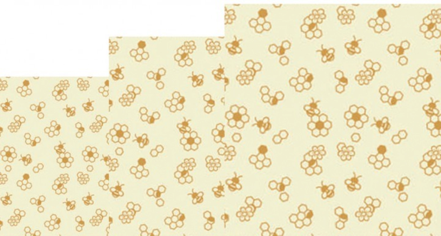 Serviettes de cire d'abeille abeille 3, 18x20,25x28,33x35.5