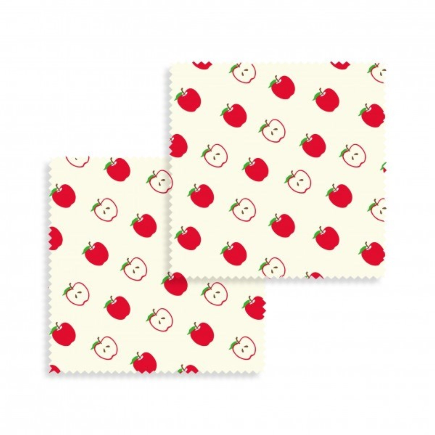 2er Set Bienenwachs Wraps Apfel
