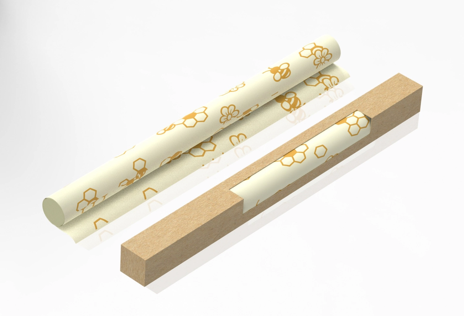 Bienenwachstuch-Rolle Biene