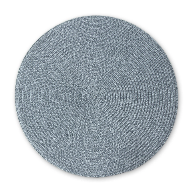 Tischset rund, graublau, 38 cm