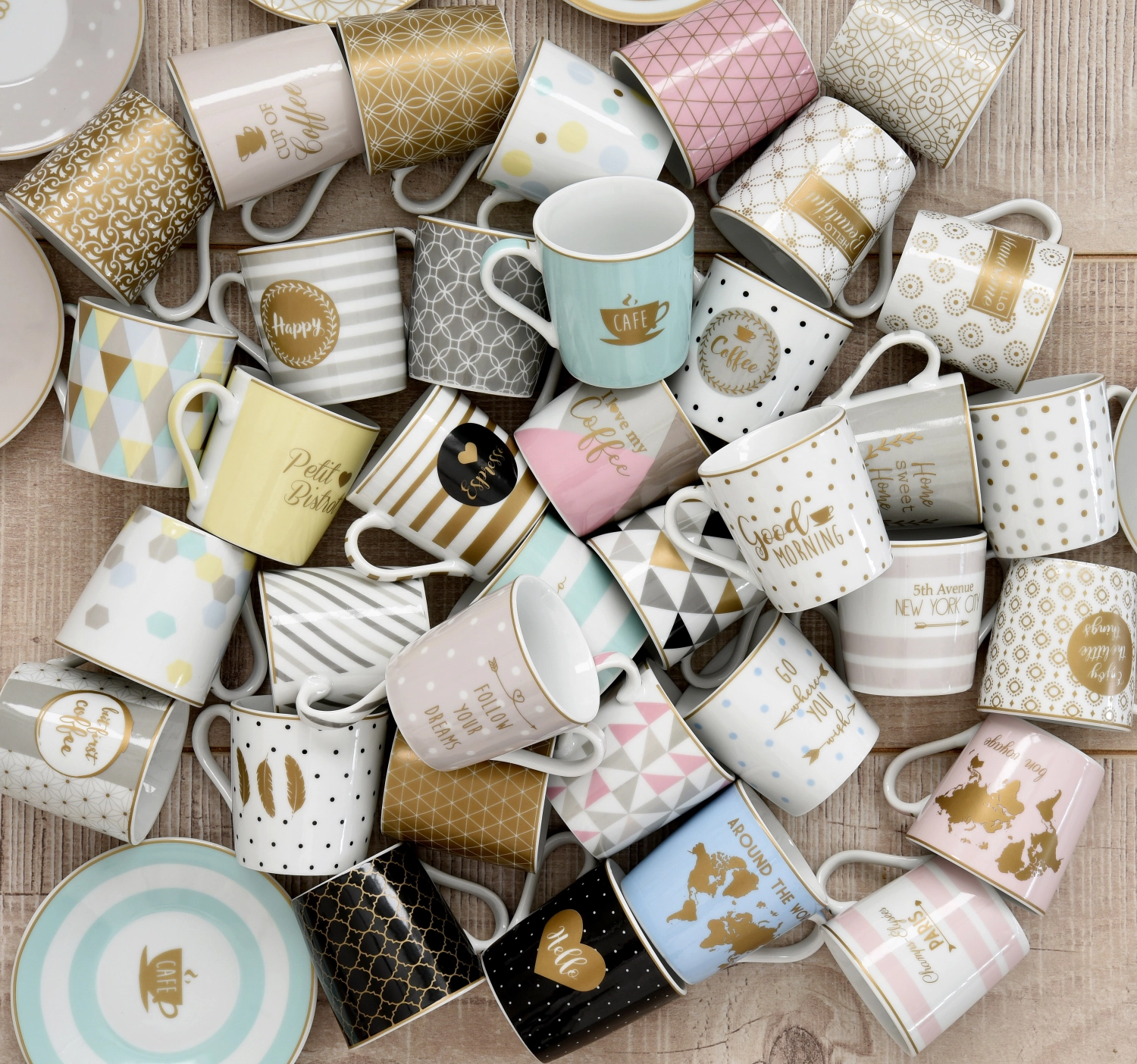 4er Set Coffee Mania Kaffebecher