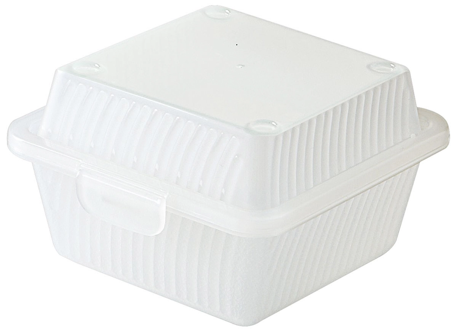 Eco-Takeouts Behälter, weiss für Hamburger 12 x 13 x 8 cm