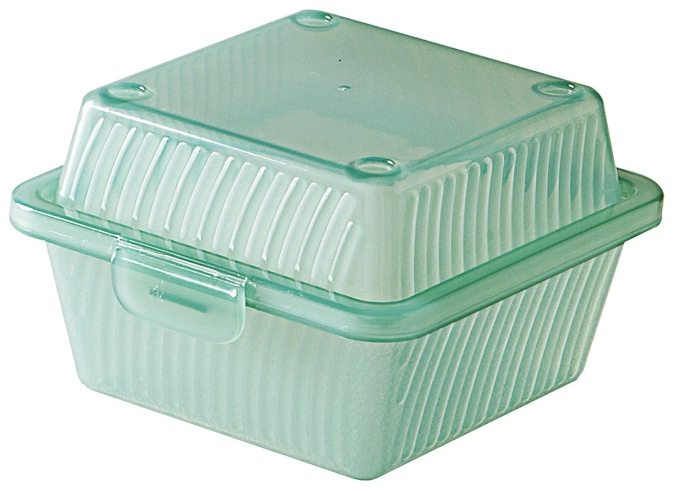 Eco-Takeouts Behälter, grün für Hamburger 12 x 13 x 8 cm