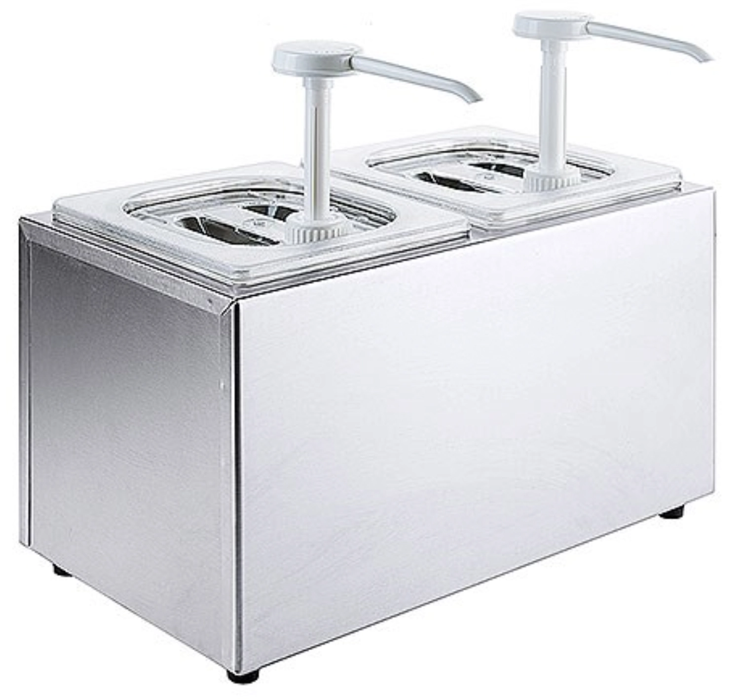 Distributeur de sauces a. 2 récipients. 18/0, 36x20x21.5 cm