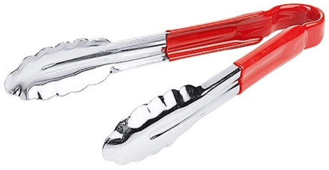 Küchenzange HACCP, rot, 24cm