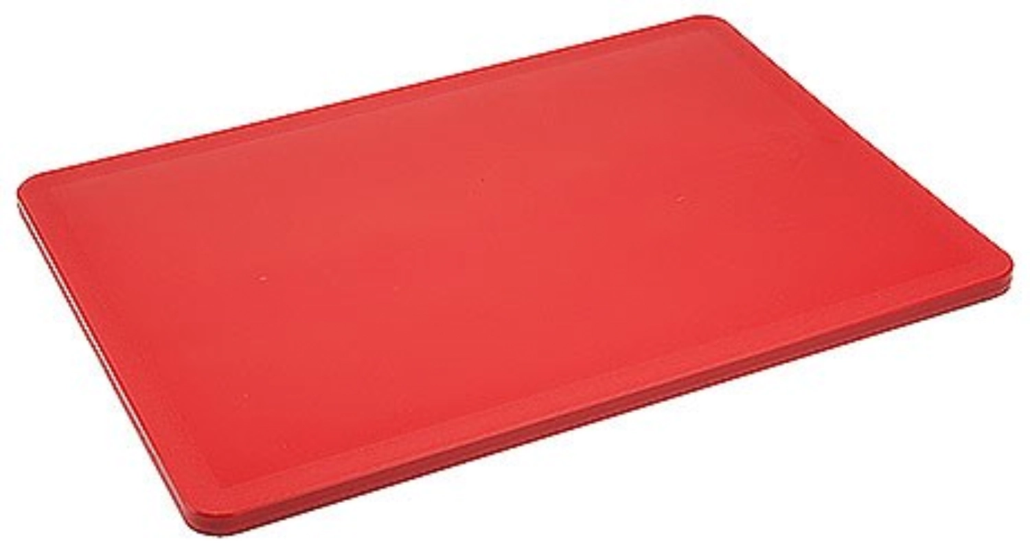 Planche à découper sans pieds rouge, 1/2, 32.5x26.5x2cm