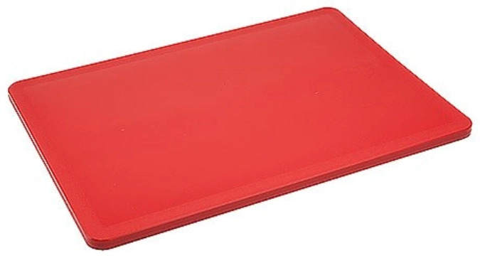 Planche à découper sans pieds rouge, 1/2, 32.5x26.5x2cm