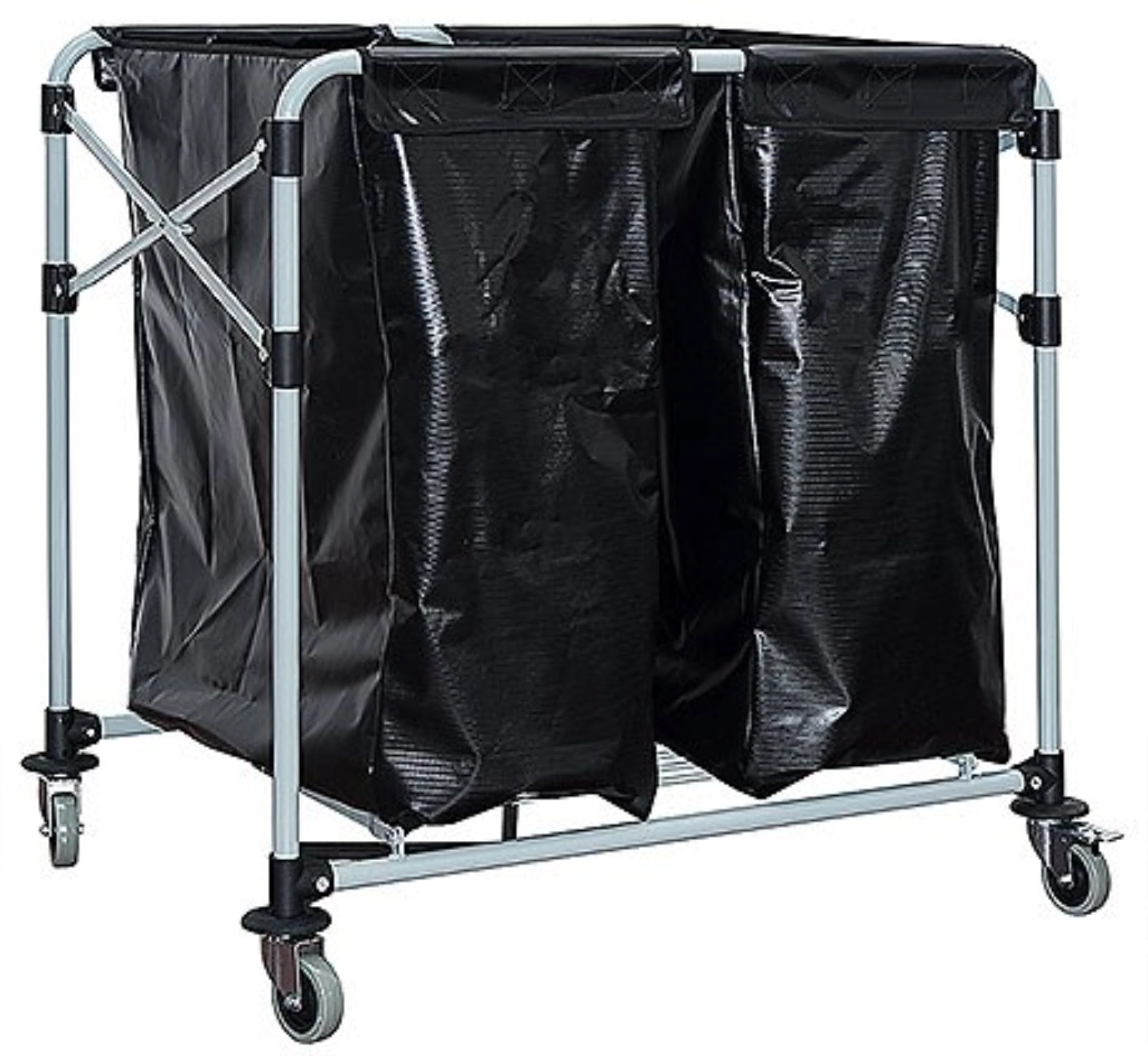 Chariot à linge, 60x83.5 cm - 2x150 L