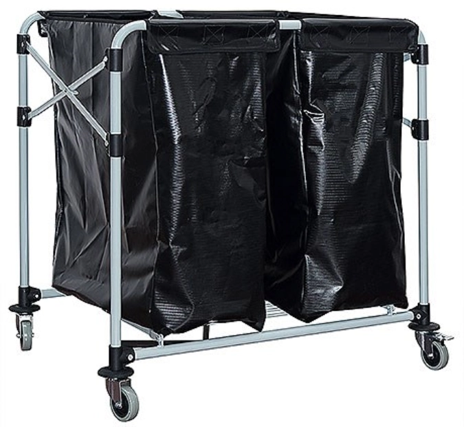 Chariot à linge, 60x83.5 cm - 2x150 L