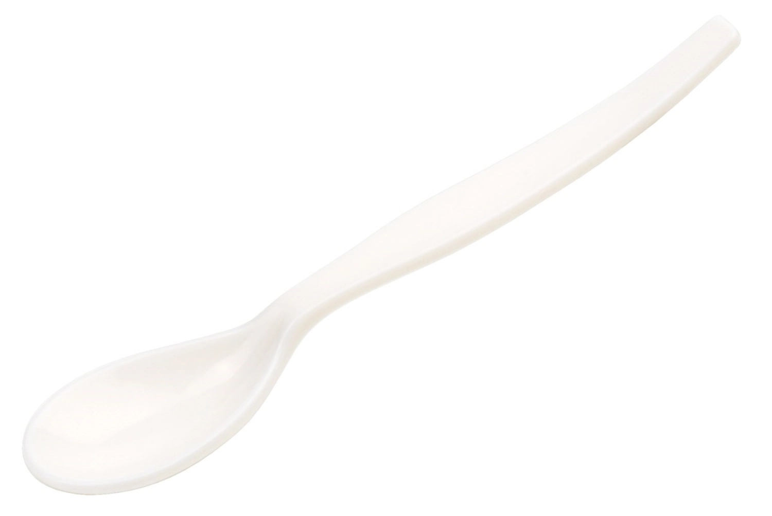 Cuillère à oeufs en polystyrène, blanc 12.5 cm