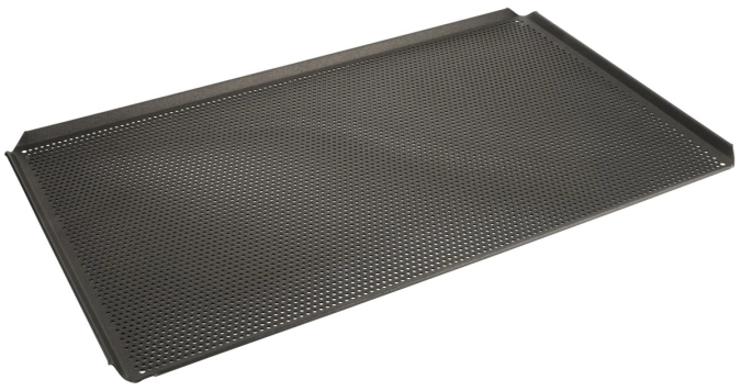 Plaque de cuisson antiadhésive gn 1/1, perforée, 45