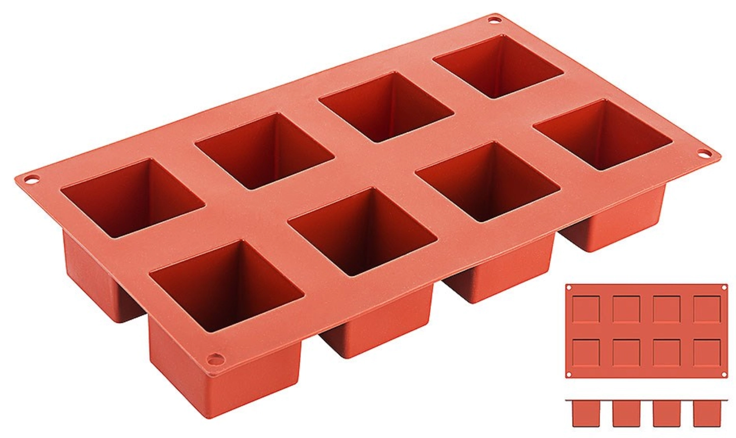 Tapis de cuisson silicone, CUBE - 5 cm x 5 cm