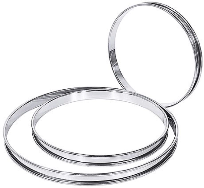 cercle à tarte 8 cm, hauteur 2 cm