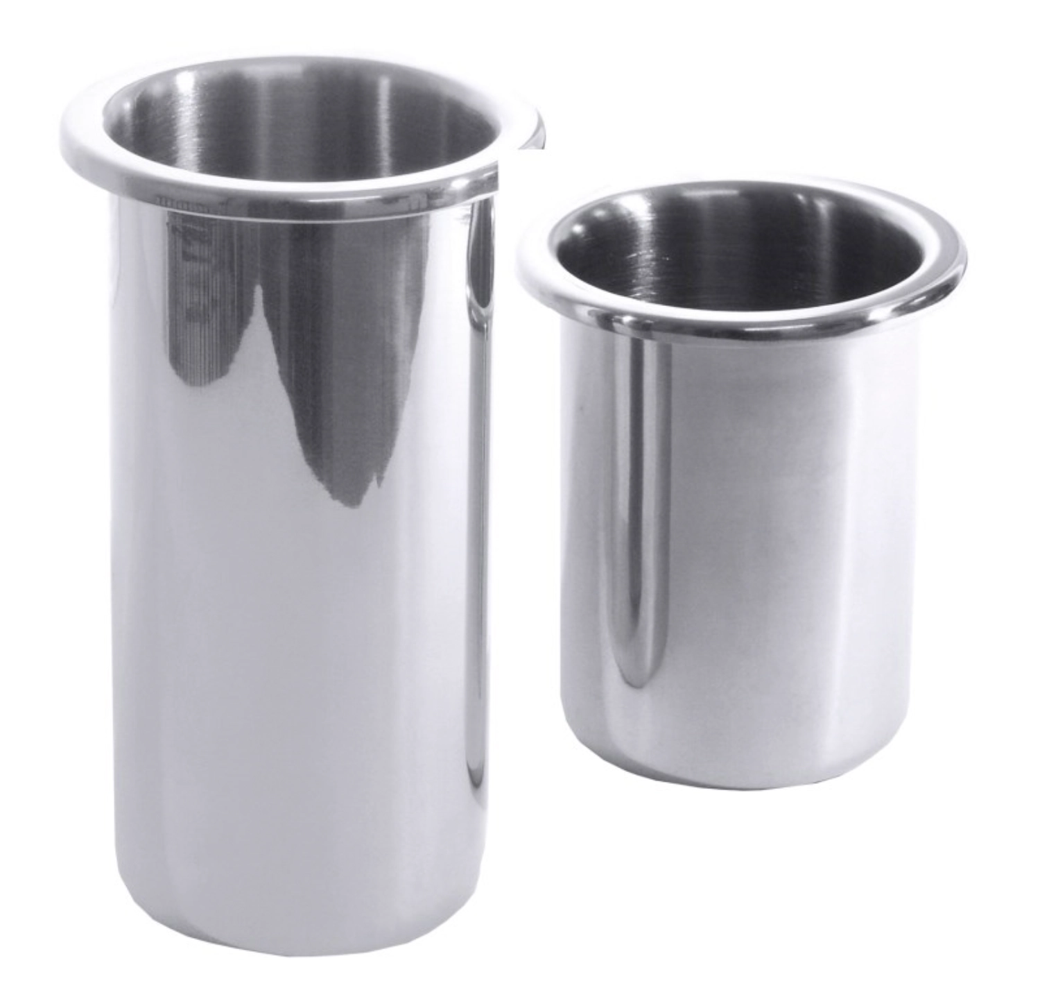 Récipient en acier inoxydable Øextérieur 7cm, Øsupérieur 8.5