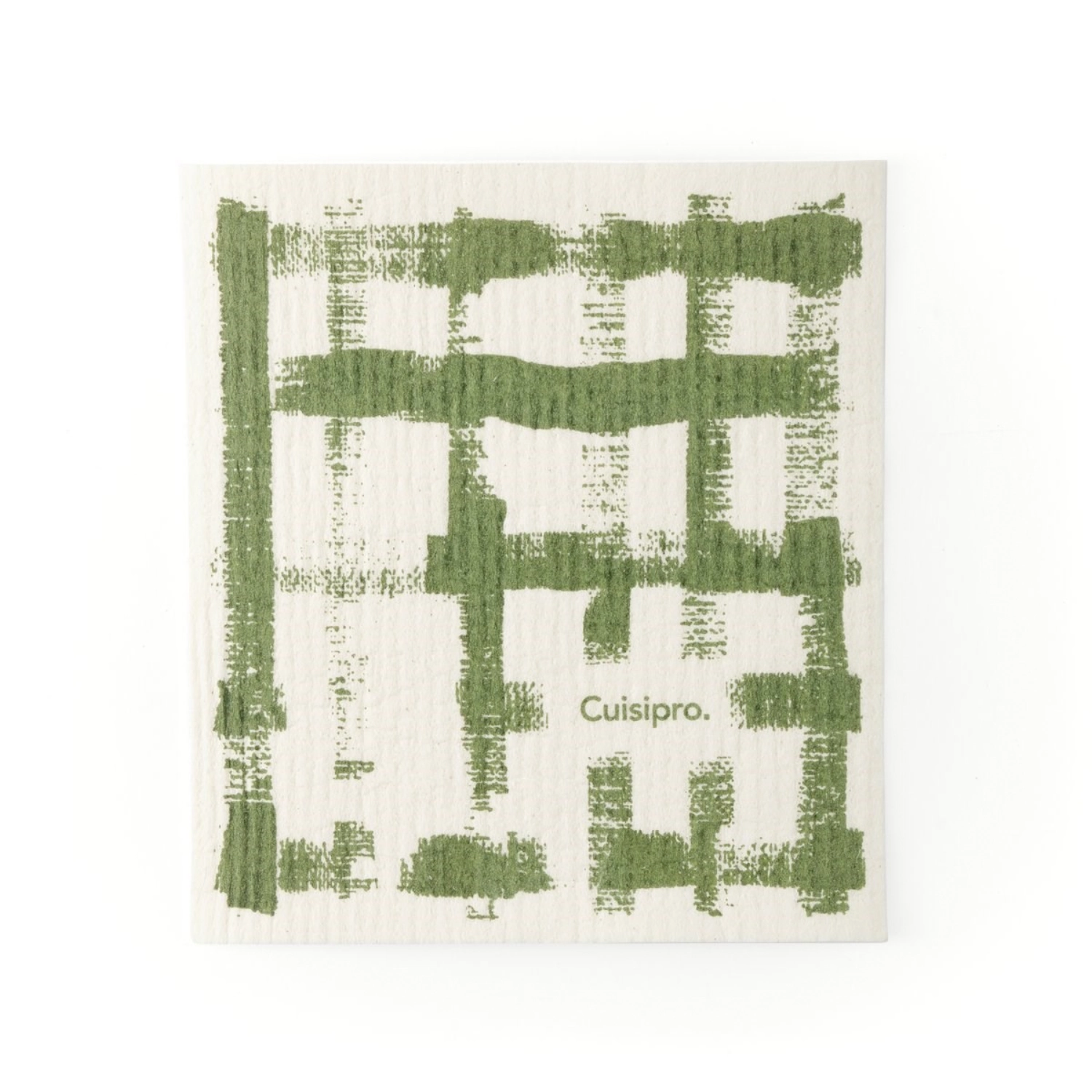 Chiffon écologique tout usage,petit,7.87x6.7 rayure verte