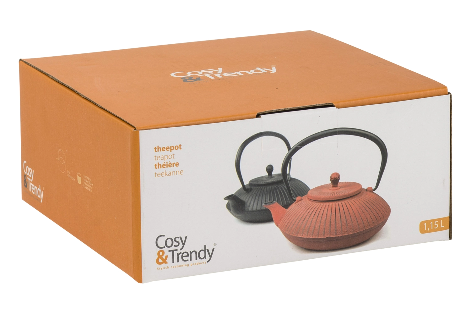 Theiere fonte 1,15l stria black