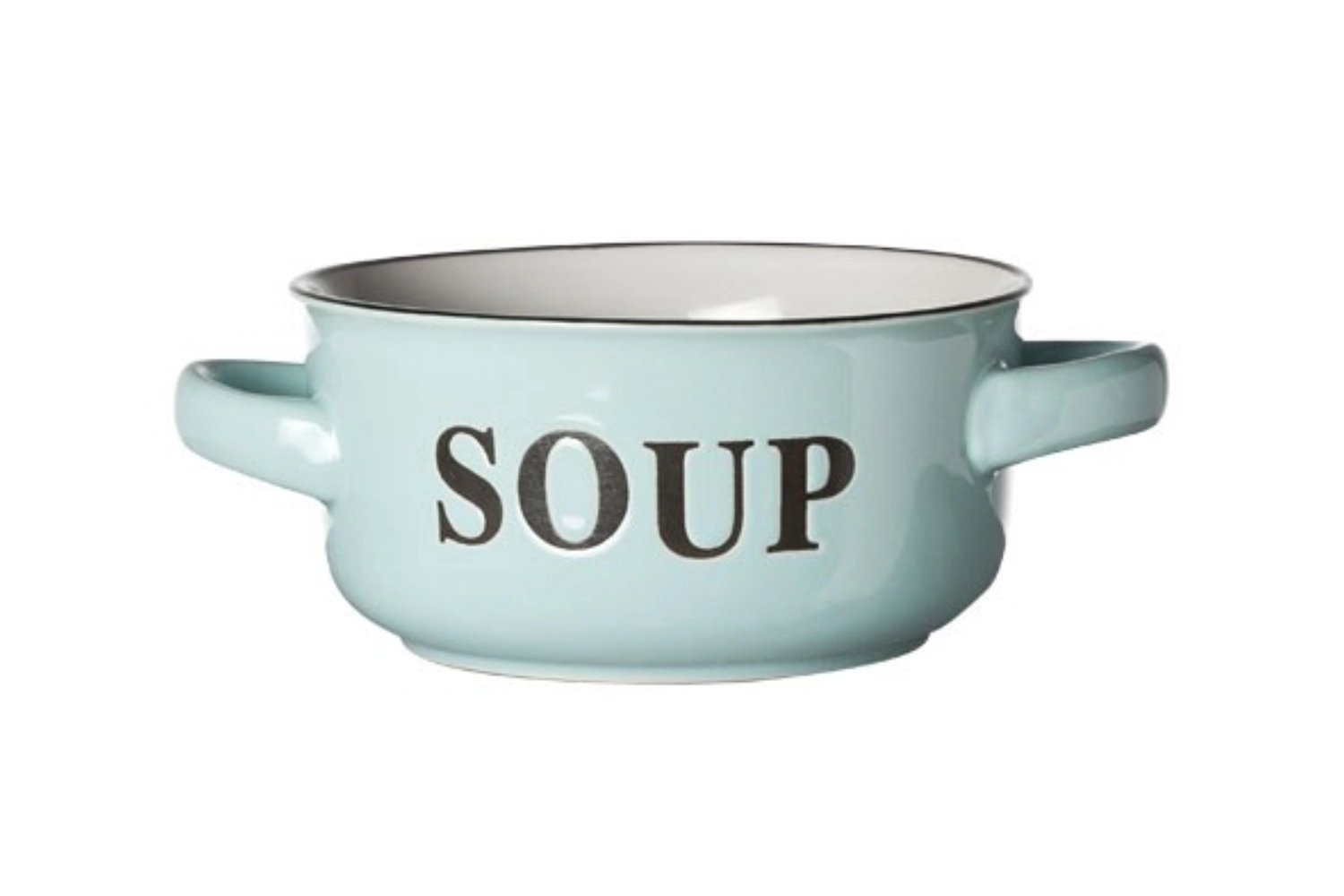 Bol a soupe bleu clair d13.5xh6.5cm