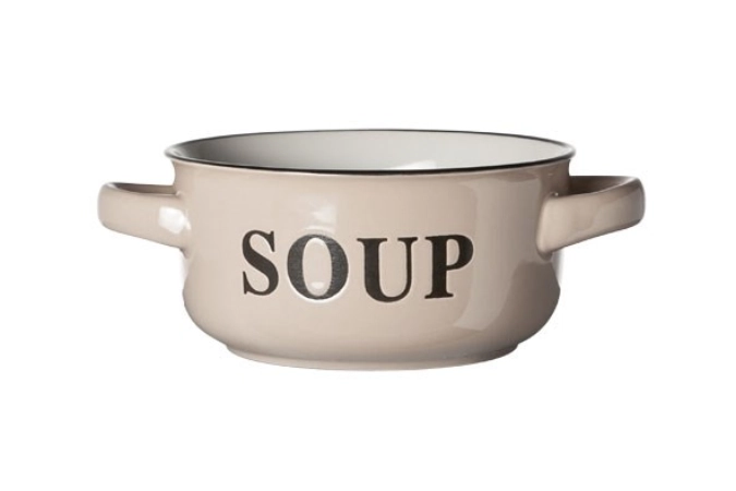 Suppenschüssel "SOUP" creme, 47cl, 13.5x6.5cm