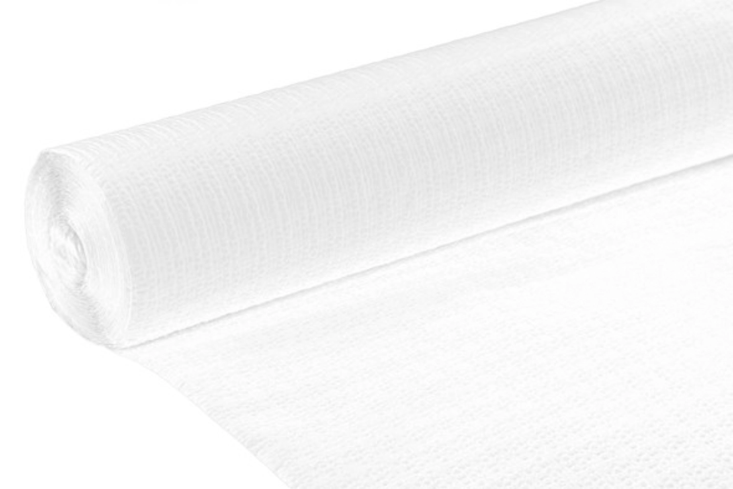 Papier-Tischdecke weiss, gewaffelt, 1.18x6 m