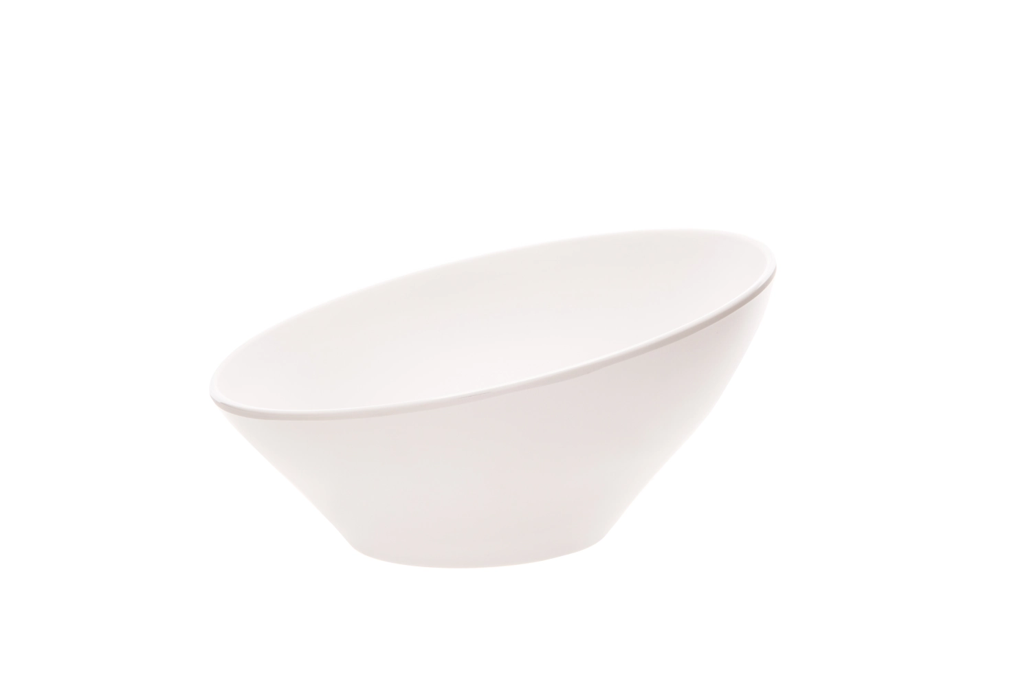 Anthony Schüssel, weiss Melamin, 19x19x9.5-5.5cm