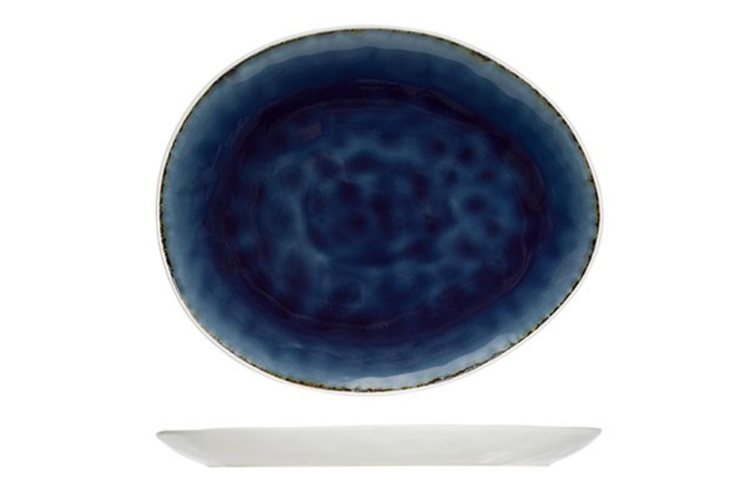 Spirit Blue Speiseteller oval, 27x23cm