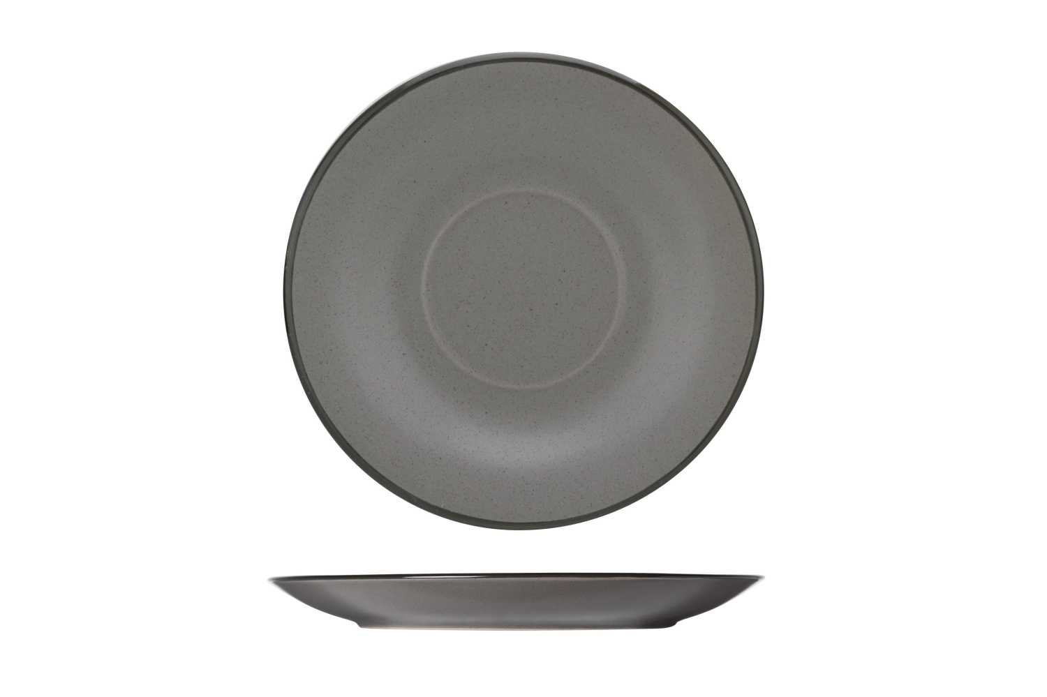 Speckle grey sous-tasse d14,5cm