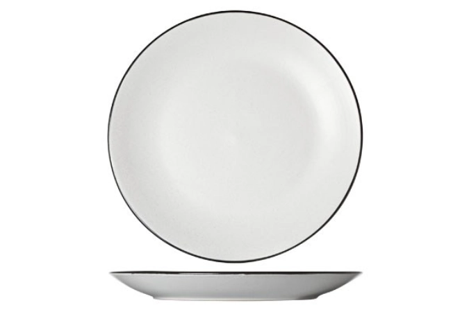 Speckle blanc, assiette plate, ø 27 cm