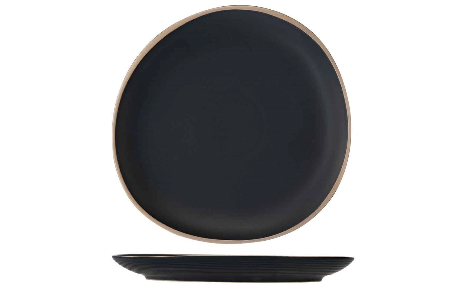 Galloway black assiette plate d26cm
