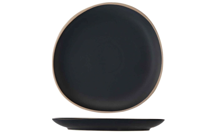 Galloway black assiette plate d26cm