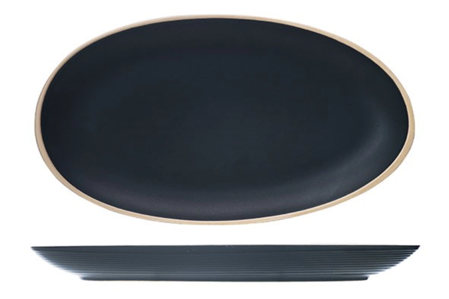 Galloway Black Platte oval, 29.5x16cm