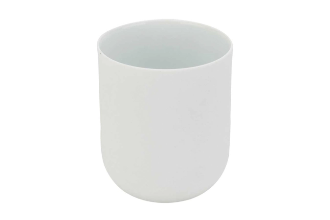 Charming white gobelet 24cl d7,8xh9,2cm