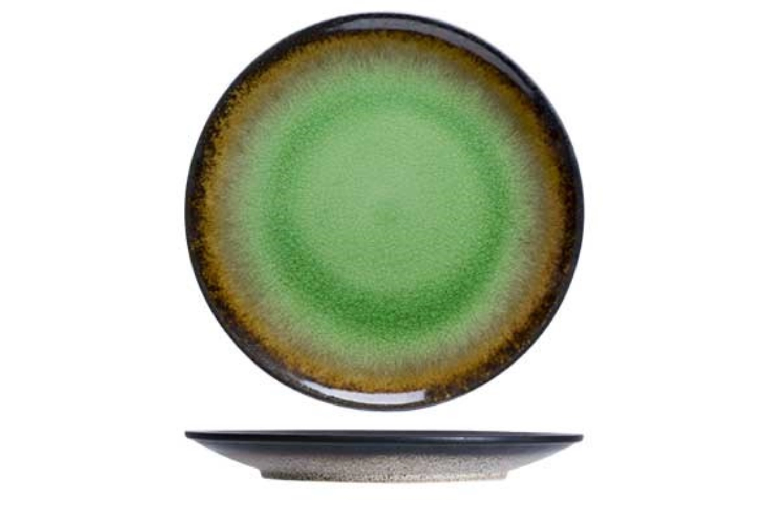 Fervido green assiette plate d26,5cm